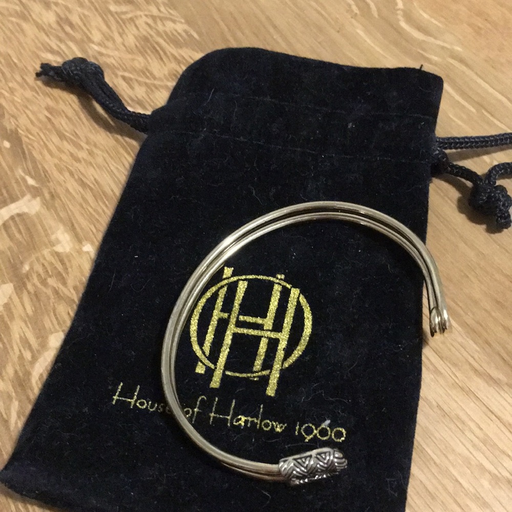House of Harlow 1960 safety pin bracelet
